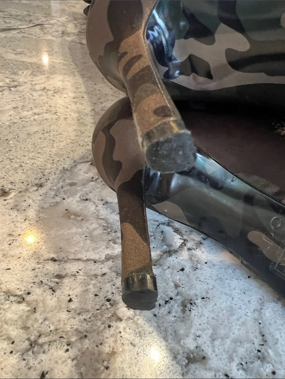 ALDO Sailors Camo Thigh High Stiletto Boots Pointed Toe EU 36 Like New